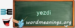 WordMeaning blackboard for yezdi